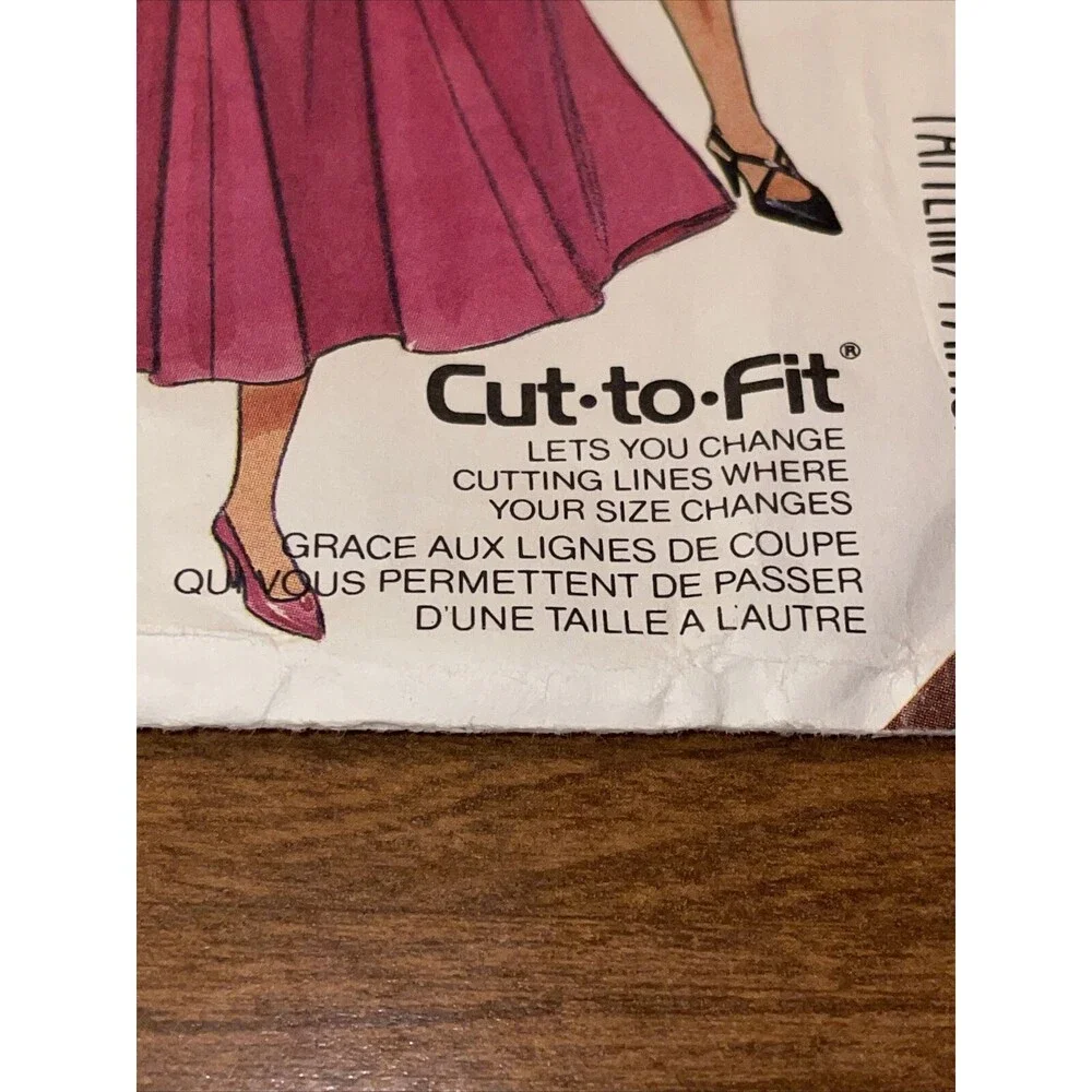 90s SIZES 8 10 12 McCalls 6052 Misses Dresses *HAS BEEN CUT*